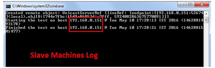 slave machine log