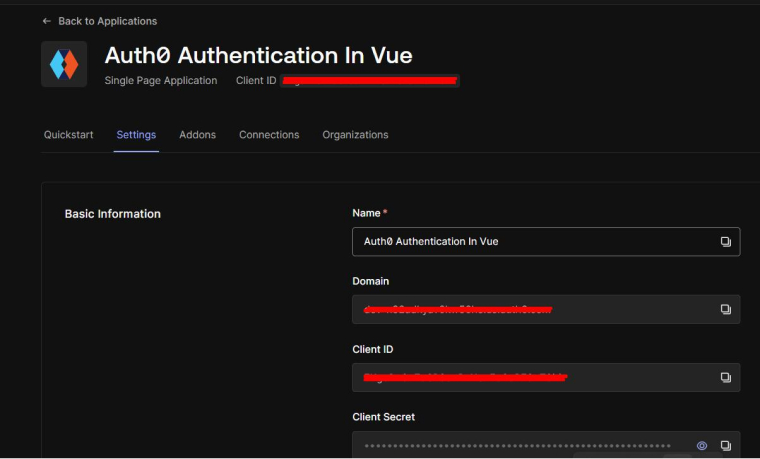 Auth0 Authentication in vue