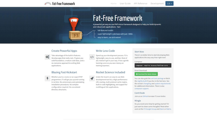 Fat-Free Framework (F3)