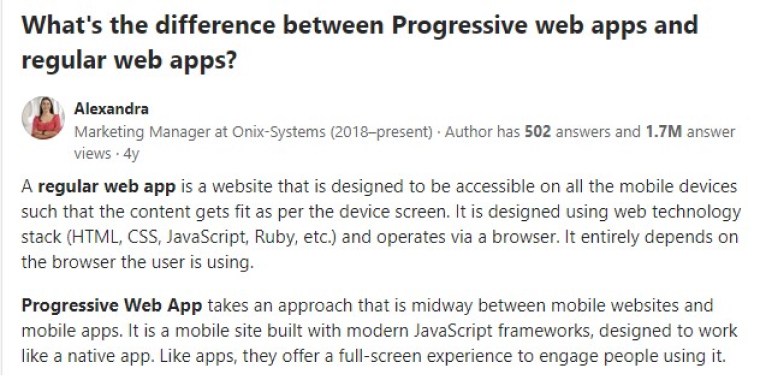 Difference Between Web Apps and Progressive Web Apps