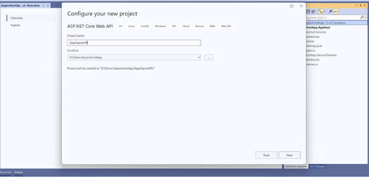 Configure your new project