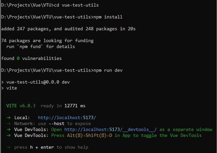cd vue-test-utils